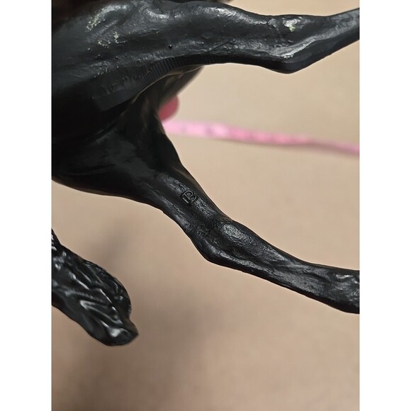 Vintage Breyer Black Horse Figurine Plastic Toy Stallion Statue Equestrian Decor - Picture 8 of 10